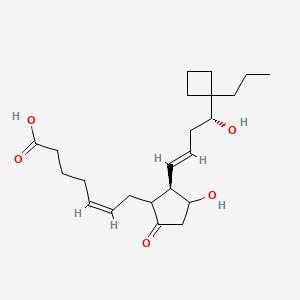 9-Oxo-11alpha,16R-dihydroxy-17-cyclobutyl-5Z,13E-dien-1-oic acid