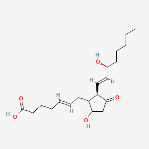 molecular formula C20H32O5 B10768218 (E)-7-[(2R)-5-hydroxy-2-[(E,3R)-3-hydroxyoct-1-enyl]-3-oxocyclopentyl]hept-5-enoic acid 