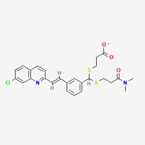 sodium (E)-3-((3-(2-(7-chloroquinolin-2-yl)vinyl)phenyl)(3-(dimethylamino)-3-oxopropylthio)methylthio)propanoate