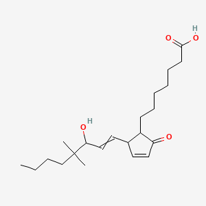 molecular formula C22H36O4 B10768276 16,16-dimethyl Prostaglandin A1 