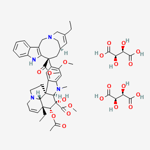 molecular formula C53H66N4O20 B10768280 Vinorelbine Tartrate CAS No. 105661-07-2