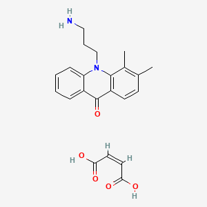 10-(3-aminopropyl)-3,4-dimethylacridin-9-one;(Z)-but-2-enedioic acid