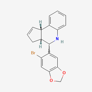 (3aR,4S,9bS)-4-(6-bromo-1,3-benzodioxol-5-yl)-3a,4,5,9b-tetrahydro-3H-cyclopenta[c]quinoline