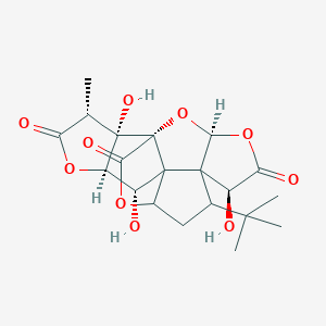 (1S,3S,6S,8R,10S,12S,13R,16R,17S)-8-tert-butyl-6,12,17-trihydroxy-16-methyl-2,4,14,19-tetraoxahexacyclo[8.7.2.01,11.03,7.07,11.013,17]nonadecane-5,15,18-trione