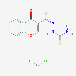 dichlorocopper;[(Z)-(4-oxochromen-3-yl)methylideneamino]thiourea