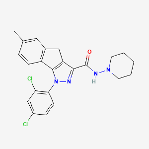 N-(Piperidin-1-yl)-1-(2,4-dichlorophenyl)-1,4-dihydro-6-methylindeno[1,2-c]pyrazole-3-carboxamide