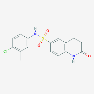 N-(4-chloro-3-methylphenyl)-2-oxo-3,4-dihydro-1H-quinoline-6-sulfonamide