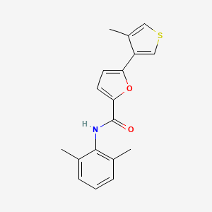 molecular formula C18H17NO2S B10768758 N-(2,6-dimethylphenyl)-5-(4-methyl-3-thiophenyl)-2-furancarboxamide 