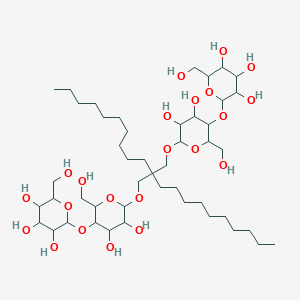 2-[6-[2-Decyl-2-[[3,4-dihydroxy-6-(hydroxymethyl)-5-[3,4,5-trihydroxy-6-(hydroxymethyl)oxan-2-yl]oxyoxan-2-yl]oxymethyl]dodecoxy]-4,5-dihydroxy-2-(hydroxymethyl)oxan-3-yl]oxy-6-(hydroxymethyl)oxane-3,4,5-triol