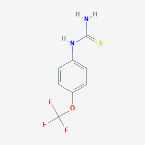 molecular formula C8H7F3N2OS B107697 1-(4-(三氟甲氧基)苯基)硫脲 CAS No. 142229-74-1