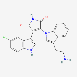 3-[3-(2-aminoethyl)-1H-indol-1-yl]-4-(5-chloro-1H-indol-3-yl)-2,5-dihydro-1H-pyrrole-2,5-dione