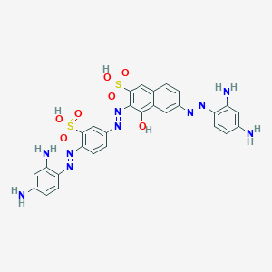 6-[(2,4-Diaminophenyl)diazenyl]-3-[[4-[(2,4-diaminophenyl)diazenyl]-3-sulfophenyl]diazenyl]-4-hydroxynaphthalene-2-sulfonic acid