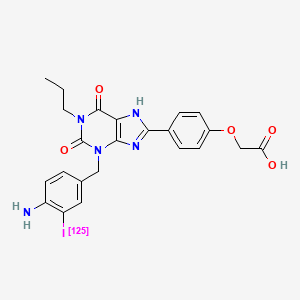 molecular formula C23H22IN5O5 B10771158 [125I]Abopx 