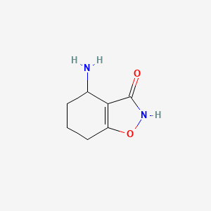 molecular formula C7H10N2O2 B10771174 4-Amino-4,5,6,7-tetrahydrobenzo[d]isoxazol-3-ol 