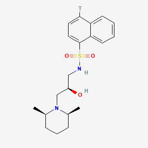 [3H]-(2R)-3-[(2R,6S)-2,6-dimethylpiperidin-1-yl]-2-hydroxy-S-(naphthalen-1-yl)propane-1-sulfonamido