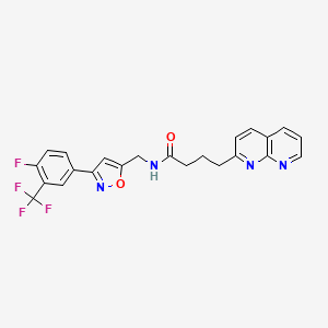 molecular formula C23H18F4N4O2 B10771200 hGPR91 antagonist 3 