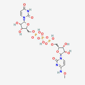 [[(2R,3R,4S,5R)-3,4-dihydroxy-5-[4-(methoxyamino)-2-oxopyrimidin-1-yl]oxolan-2-yl]methoxy-hydroxyphosphoryl] [[(2R,3R,4S,5R)-5-(2,4-dioxopyrimidin-1-yl)-3,4-dihydroxyoxolan-2-yl]methoxy-hydroxyphosphoryl] hydrogen phosphate