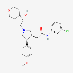 molecular formula C26H33ClN2O4 B10771247 pyrrolidine MCHR1 antagonist 1 