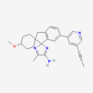 molecular formula C26H28N4O B10771321 (+/-)-Lanabecestat 