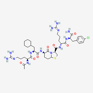 molecular formula C40H62ClN13O7S B10771389 Peptide III-BTD 