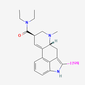 molecular formula C20H24IN3O B10771429 [125I]N,N-Diethyllysergamide 