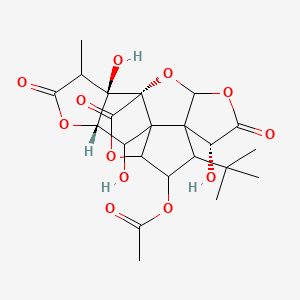 molecular formula C22H26O12 B10771434 7alpha-OAc-ginkgolide B 