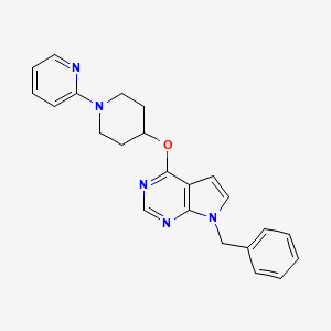 molecular formula C23H23N5O B10771465 Pyrrolopyrimidine 48 