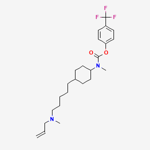 4-(Trifluoromethyl)phenyl 4-(5-(allyl(methyl)amino)pentyl)cyclohexyl(methyl)carbamate 2-hydroxypropane-1,2,3-tricarboxylate