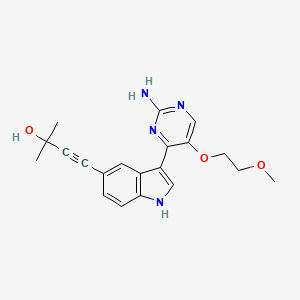 4-{3-[2-Amino-5-(2-Methoxyethoxy)pyrimidin-4-Yl]-1h-Indol-5-Yl}-2-Methylbut-3-Yn-2-Ol