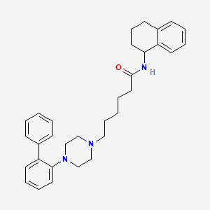 6-(4-([1,1'-biphenyl]-2-yl)piperazin-1-yl)-N-(1,2,3,4-tetrahydronaphthalen-1-yl)hexanamide