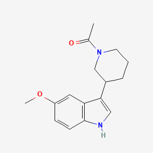 1-[3-(5-Methoxy-1H-indol-3-yl)piperidino]ethanone