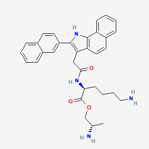 [(2S)-2-aminopropyl] (2S)-6-amino-2-[[2-(2-naphthalen-2-yl-1H-benzo[g]indol-3-yl)acetyl]amino]hexanoate