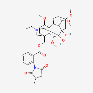 molecular formula C37H50N2O10 B10771760 Methyllycaconitine 