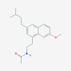 molecular formula C20H27NO2 B10771857 Isoamyl-agomelatine 