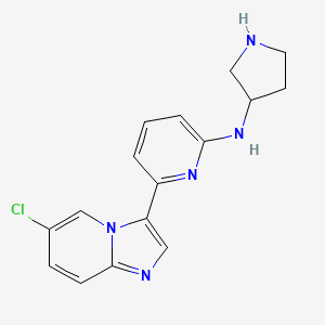 molecular formula C16H16ClN5 B10771859 IRAK4 inhibitor rac-45 