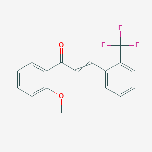 molecular formula C17H13F3O2 B10771899 Chalcone derivative 1 