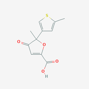 5-Methyl-5-(5-methylthiophen-3-yl)-4-oxo-4,5-dihydrofuran-2-carboxylic acid