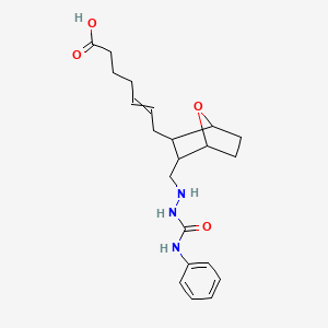 7-[3-[[2-(Phenylcarbamoyl)hydrazinyl]methyl]-7-oxabicyclo[2.2.1]heptan-2-yl]hept-5-enoic acid