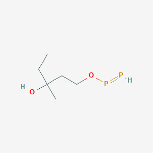 molecular formula C6H14O2P2 B10772029 3-Hydroxy-3-methylpentyl phosphanylidenephosphinite 