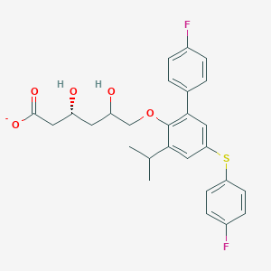 (3R)-6-[2-(4-fluorophenyl)-4-[(4-fluorophenyl)sulfanyl]-6-(propan-2-yl)phenoxy]-3,5-dihydroxyhexanoate