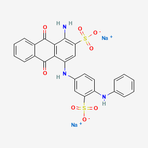 disodium;1-amino-4-(4-anilino-3-sulfonatoanilino)-9,10-dioxoanthracene-2-sulfonate