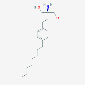 molecular formula C20H35NO2 B10772110 (2R)-2-amino-2-(methoxymethyl)-4-(4-octylphenyl)butan-1-ol 