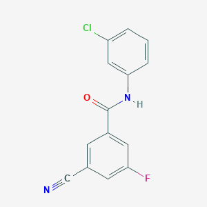 N-(3-chlorophenyl)-3-cyano-5-fluorobenzamide