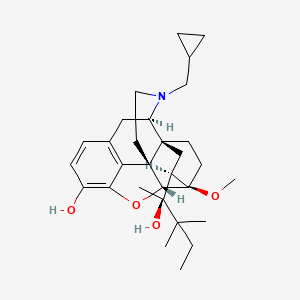 (1S,2S,6R,14R,15R,16R)-5-(cyclopropylmethyl)-16-[(2S)-2-hydroxy-3,3-dimethylpentan-2-yl]-15-methoxy-13-oxa-5-azahexacyclo[13.2.2.12,8.01,6.02,14.012,20]icosa-8(20),9,11-trien-11-ol