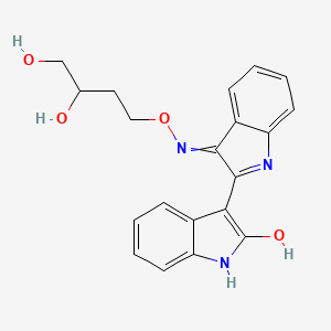 molecular formula C20H19N3O4 B10772232 Indirubin Derivative E804 