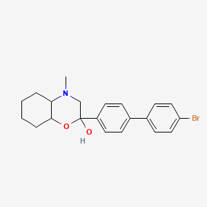 2-[4-(4-Bromophenyl)phenyl]-4-methyl-octahydro-1,4-benzoxazine-2-ol