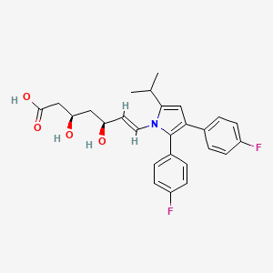 (3R,5S,6E)-7-[2,3-bis(4-fluorophenyl)-5-(propan-2-yl)-1H-pyrrol-1-yl]-3,5-dihydroxyhept-6-enoic acid