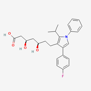 (3R,5R)-7-[4-(4-fluorophenyl)-1-phenyl-2-propan-2-ylpyrrol-3-yl]-3,5-dihydroxyheptanoic acid