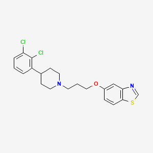 molecular formula C21H22Cl2N2OS B10772701 5-(3-(4-(2,3-Dichlorophenyl)piperidin-1-yl)propoxy)benzo[d]thiazole 