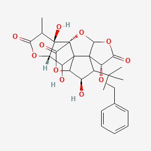 molecular formula C27H30O11 B10773002 10-OBn-ginkgolide C 